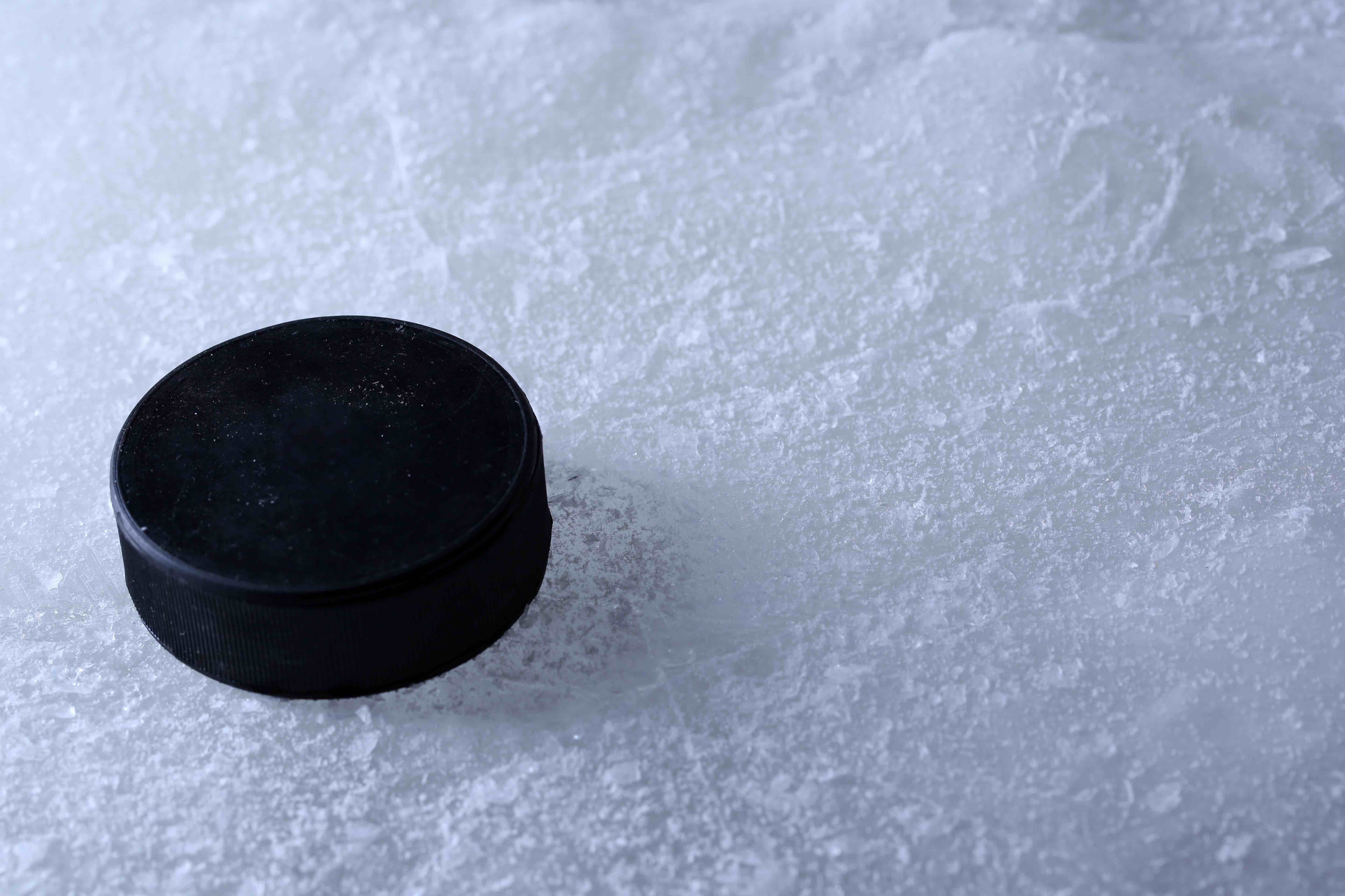 Hockey Puck On Ice 